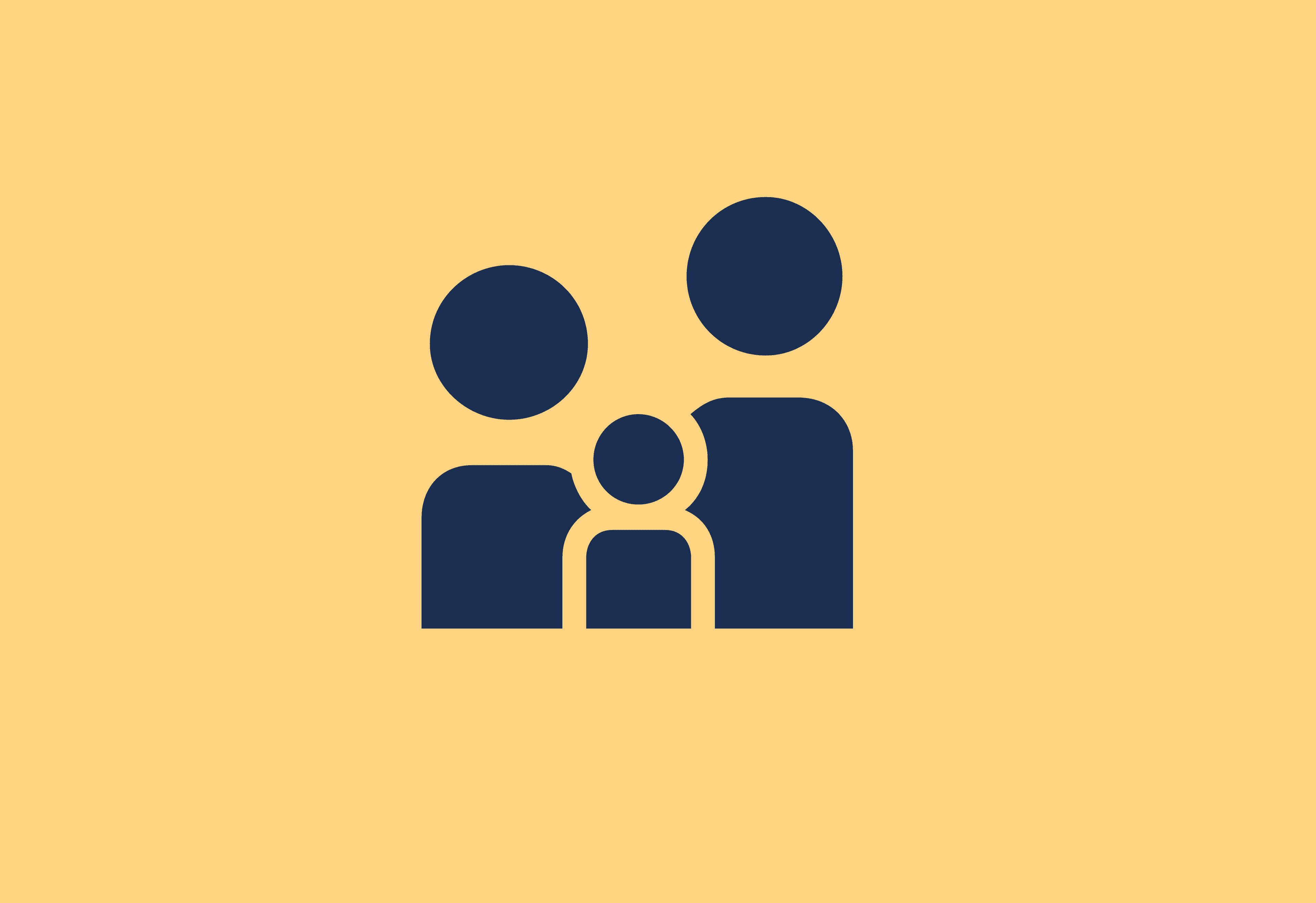 En ikonbild föreställande en familj om tre.